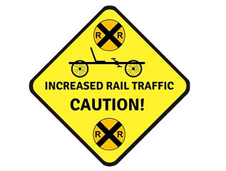 Railbike Crossing Sign