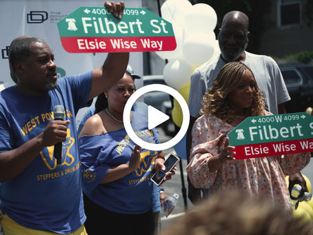 4000 block of Filbert Street officially changed its name to “Elsie Wise Way”