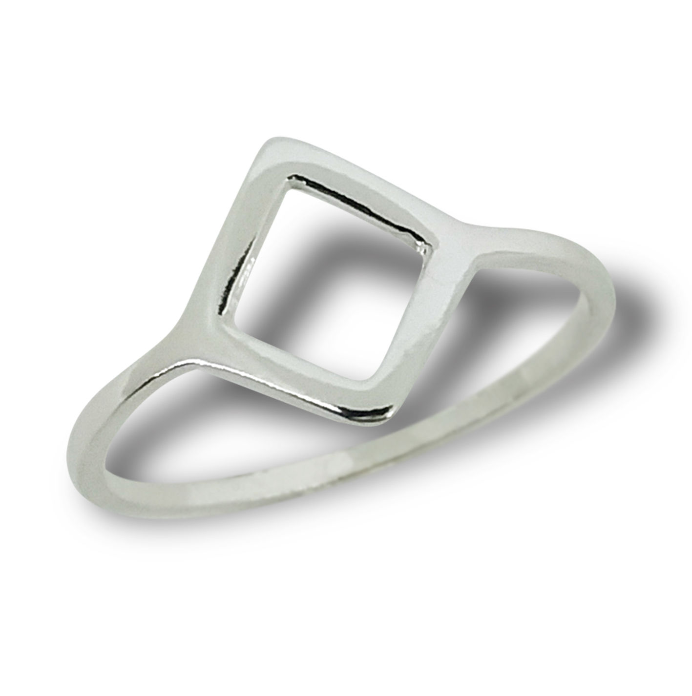 ANEL FORMA GEOMETRICA QUADRADO