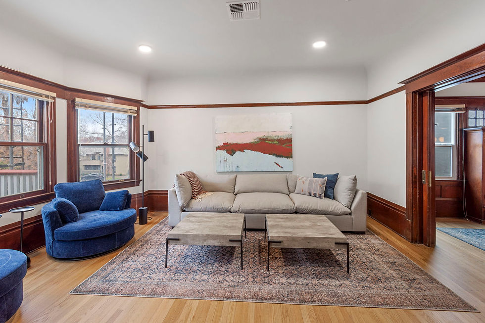 Living Room at The Mansion