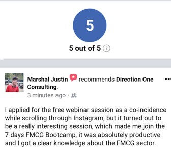 fmcg marketing course testimonial f