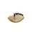Thumbnail: Gold Snack Bowl with Black Pebble Design