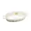 Thumbnail: Oval Marble Print Platter w/ Glass Top & Gold Handle