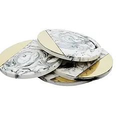 Set of 4 Marble Shaded Coasters