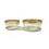 Thumbnail: 2 Glass Bowls w/ Gold Design & Matching Tray