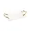 Thumbnail: White Ceramic Tray w/ Gold Leaf Handles