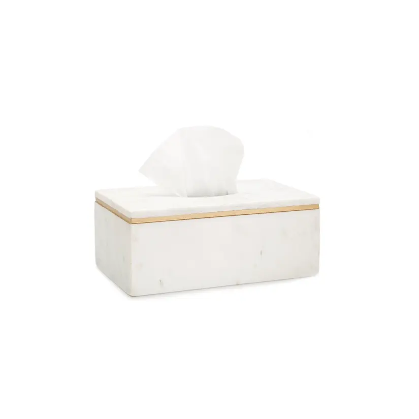 Thumbnail: Marble and Gold Tissue Box Cover