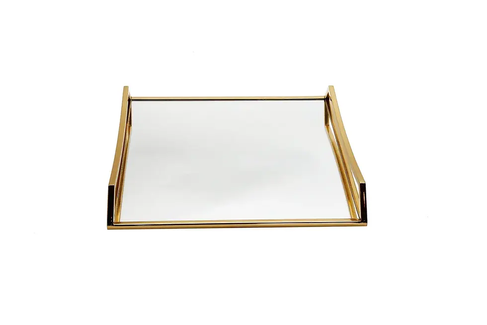 Thumbnail: Square Mirror Tray w/ Handles (2 Colors)