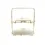 Thumbnail: 2-Tier Marble Serving Display with Gold Leaf Design