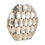 Thumbnail: Silver Geometric Oval Vase