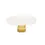 Thumbnail: White Glass Cake Plate on Gold Stand