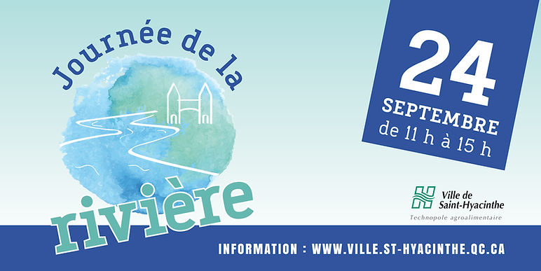 ville de saint-hyacinthe affiche journee rivière
