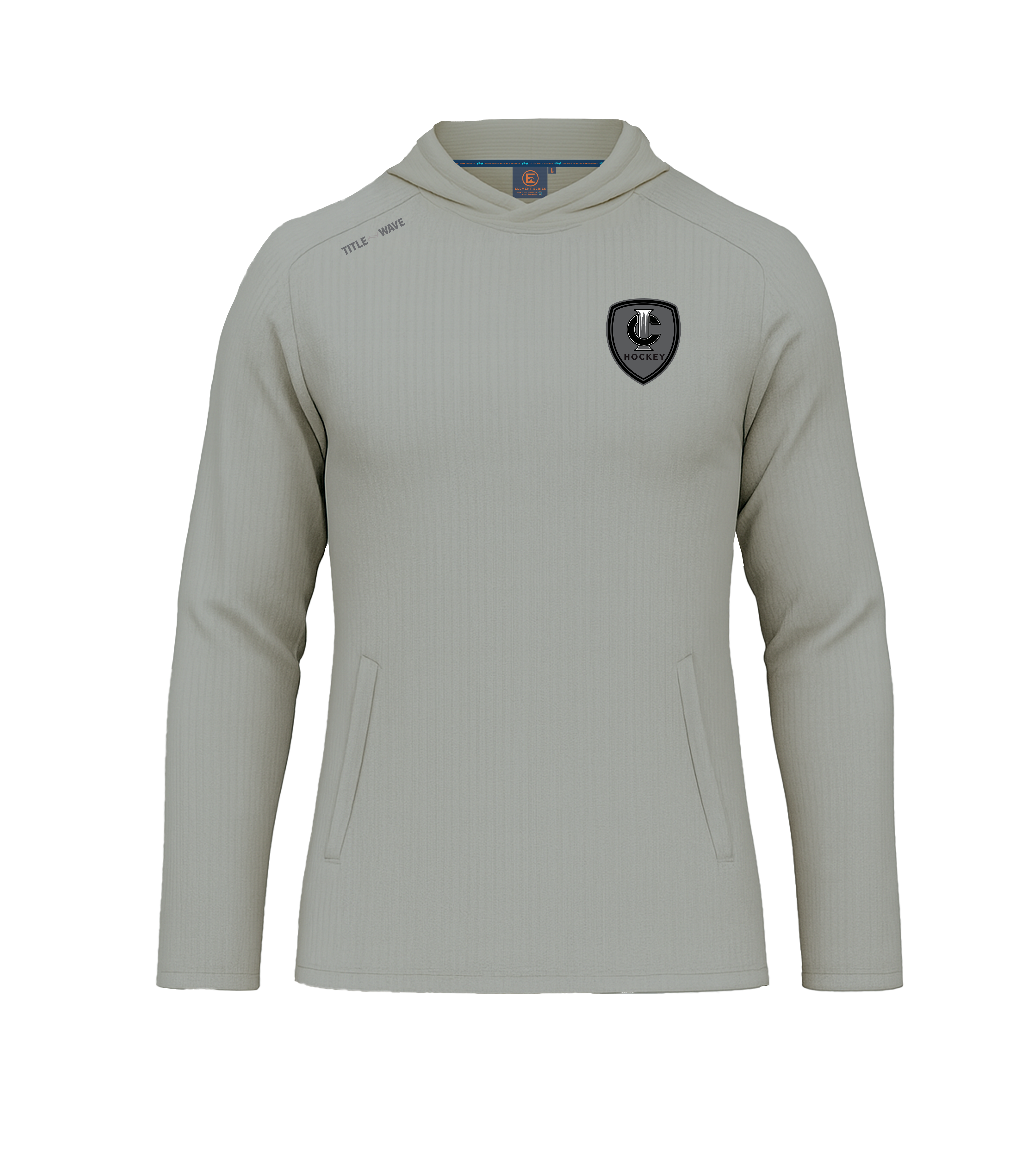 IC Hockey Small Logo Element Series Hoodie- Gray