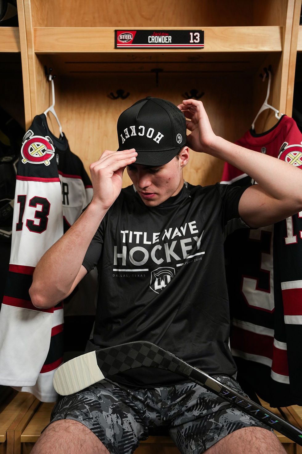 Thumbnail: Upside Down Hockey Hat - Black