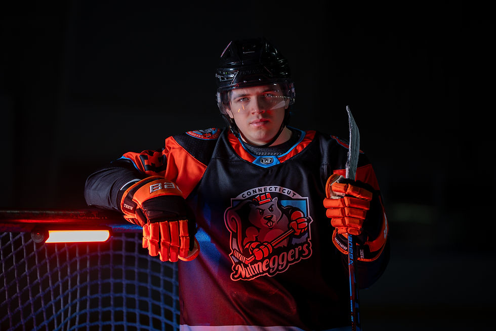 Thumbnail: Black Connecticut Nutmeggers Hockey Jersey