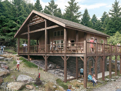 A new front porch at LeConte