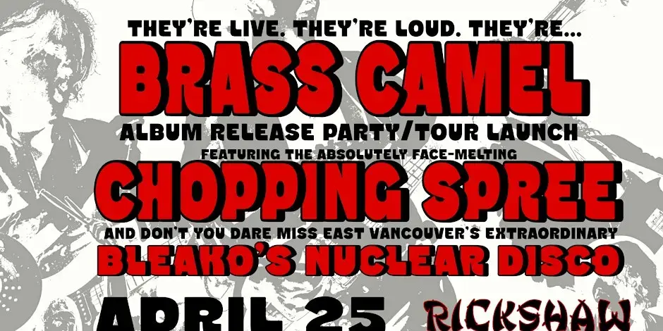Brass Camel Album Release @ The Rickshaw Theatre April 25th