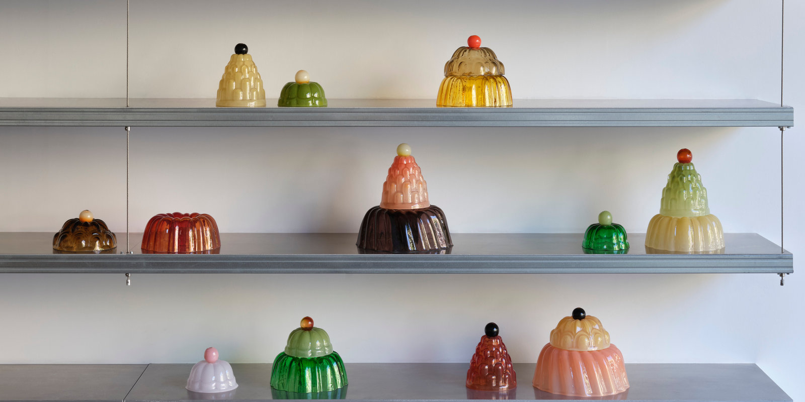 JELLO hand-blown glass cloches by STUDIO BERG at GROWTH by Matter of Course