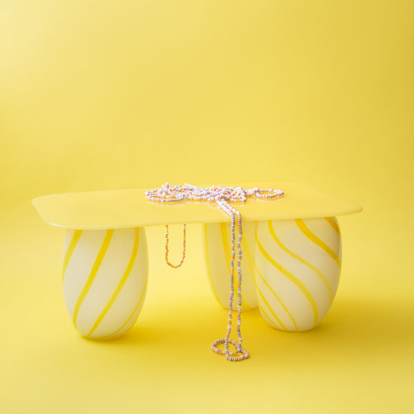 YELLOW CANDY SOFA TABLE