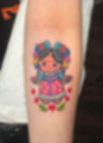Lele doll embroidery patch tattoo