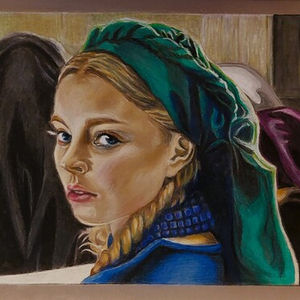 Kamila Urzędowska w roli Jagny z filmu "Chłopi"