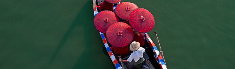 Monks on a Canoe