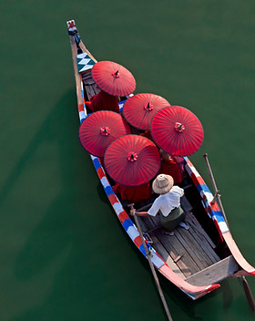 Monks on a Canoe