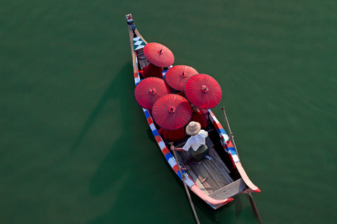 Monks on a Canoe