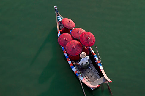 Monks on a Canoe