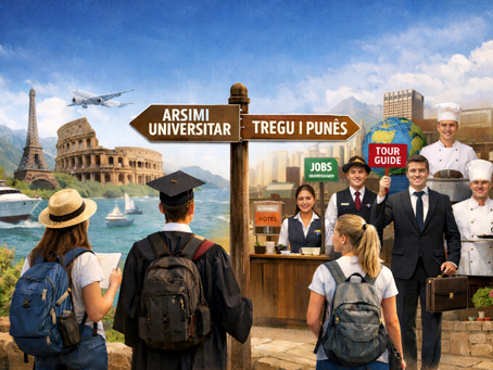 Studentët e turizmit përballë tregut të punës: sa i përgatit arsimi universitar?