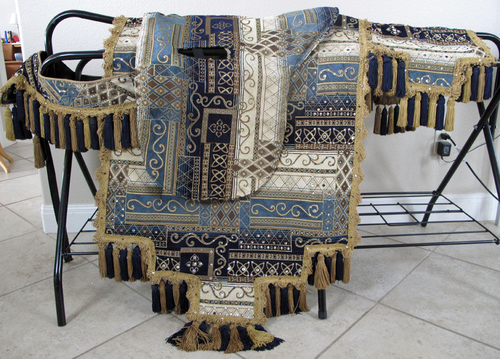 Navy blue/Gold Custom Costume