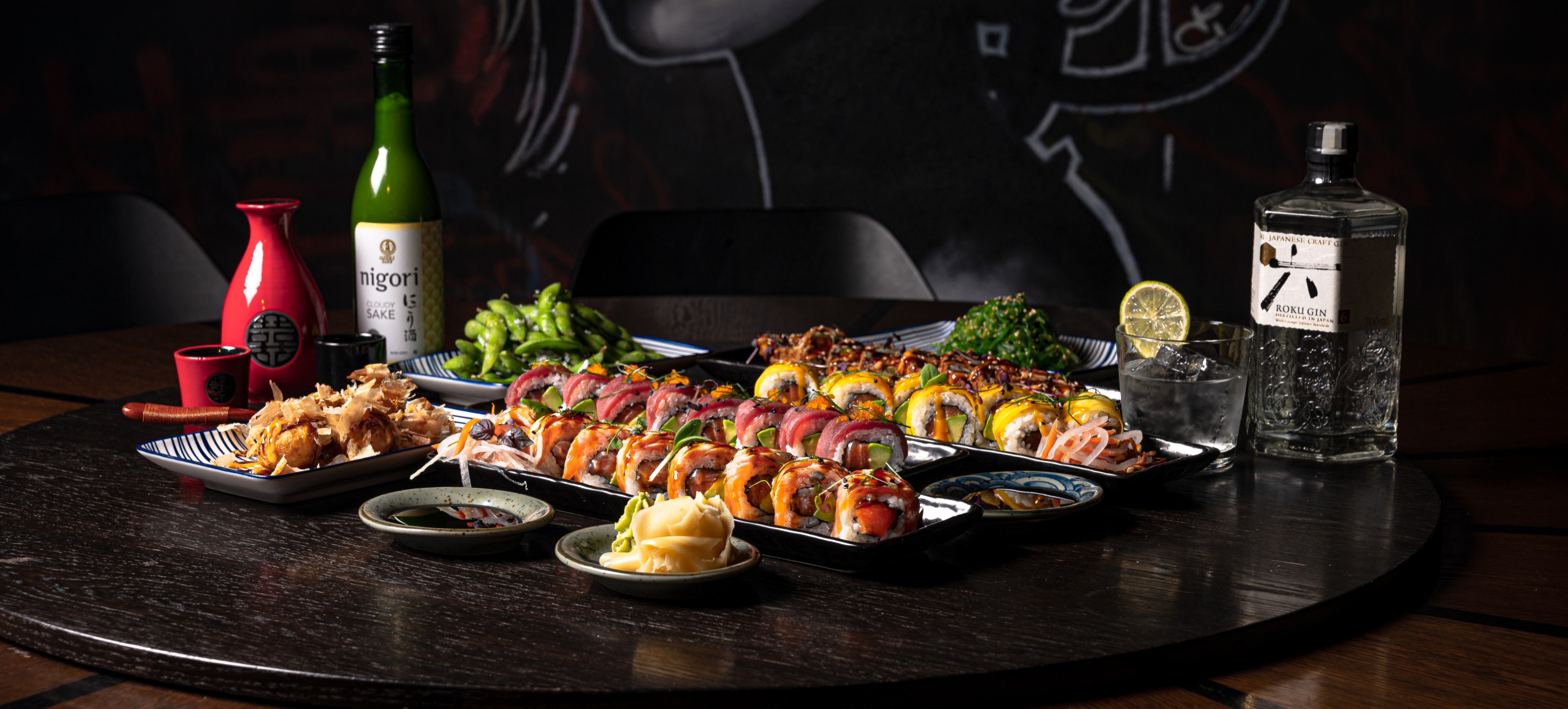 Arranged Food and Objects