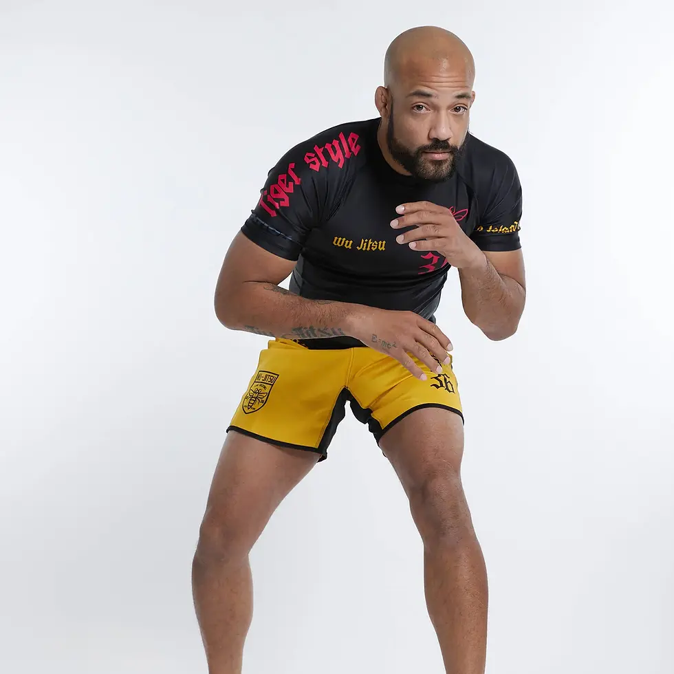 Luis Cabrera wearing Nation Wu Set