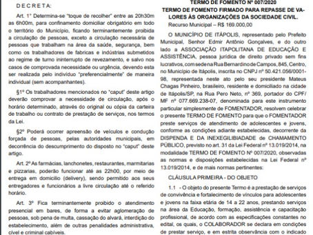 Termo de Fomento 07/ 2020
