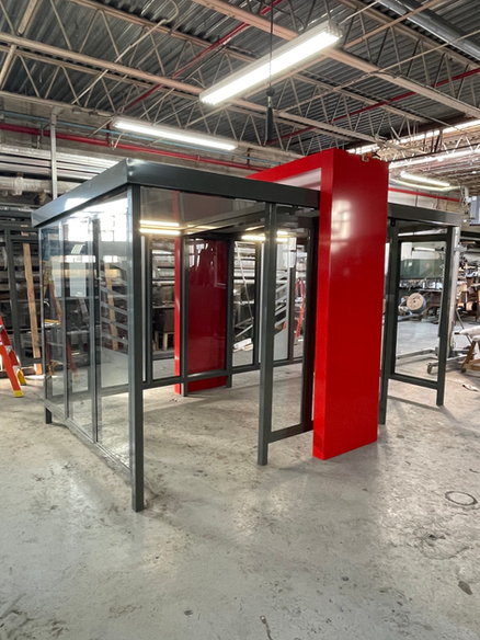 Custom Bus Shelter Fabrication by Columbia Equipment