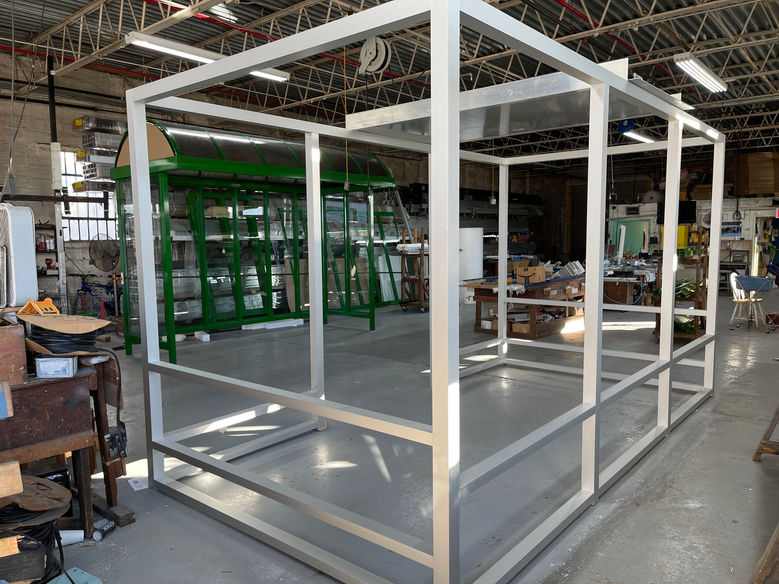 Custom Bus Shelter Fabrication by Columbia Equipment
