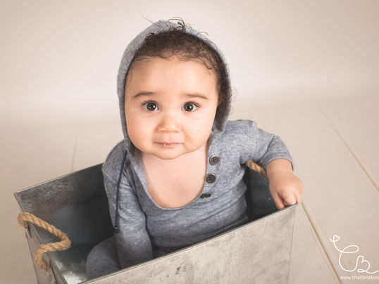 Bébé M. 7 mois et demi - Séance photo bébé en studio à La Tour du Pin