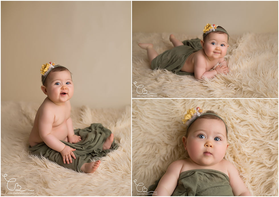 Séance photo bébé au naturel