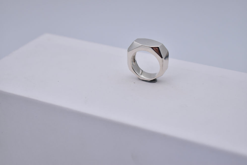 Thumbnail: F A C E T E D Ring #1 OOAK