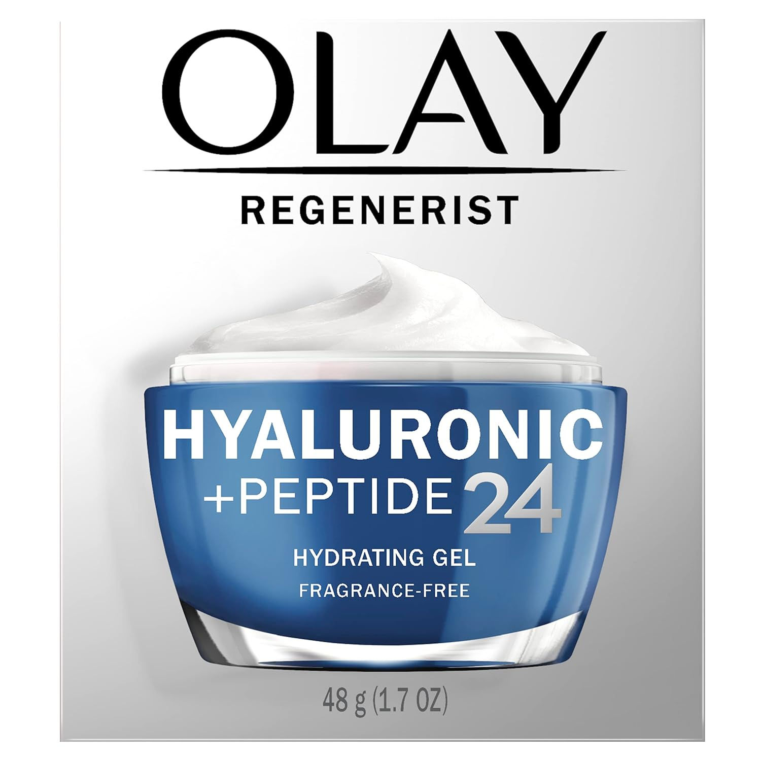 Olay, Hyaluronic+Peptide 24 Gel Hidratante, Sin Fragancia