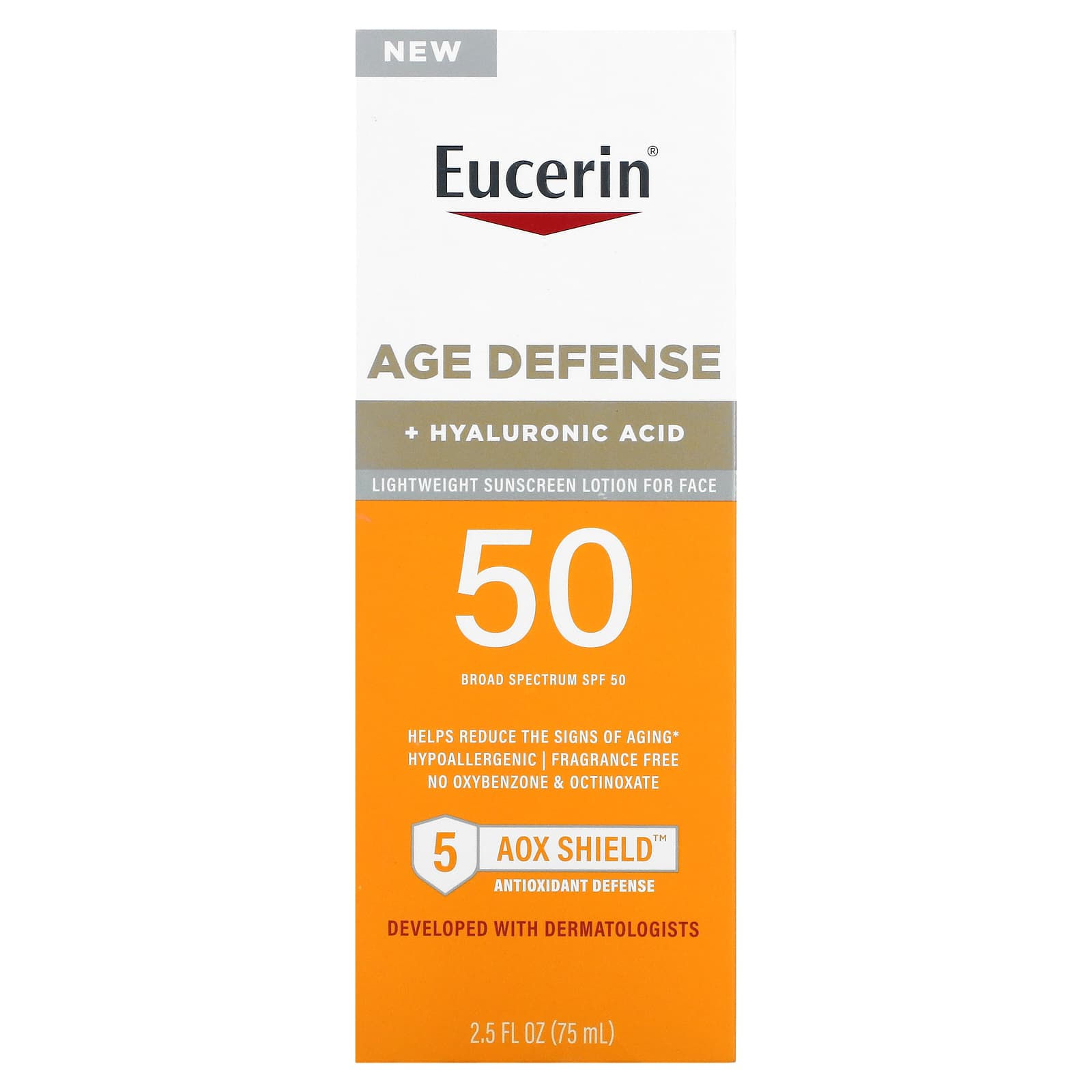 Eucerin Protector Sola y
Loción Antienvejecimiento Facial Liviana