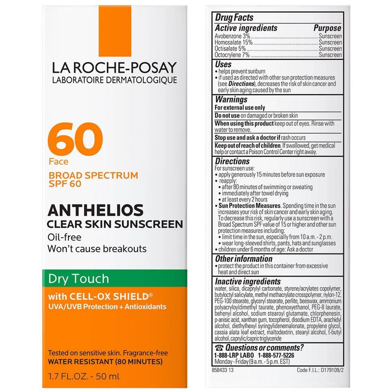 Protector Solar Anthelios Clear Skin - Sin Aceite, La Roche-Posay