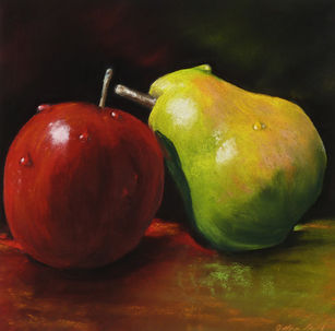 Dolores Saul, Pear loves apple.jpg