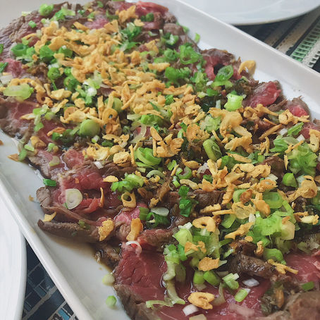 Seared Beef Tataki and Ponzu Dipping Sauce