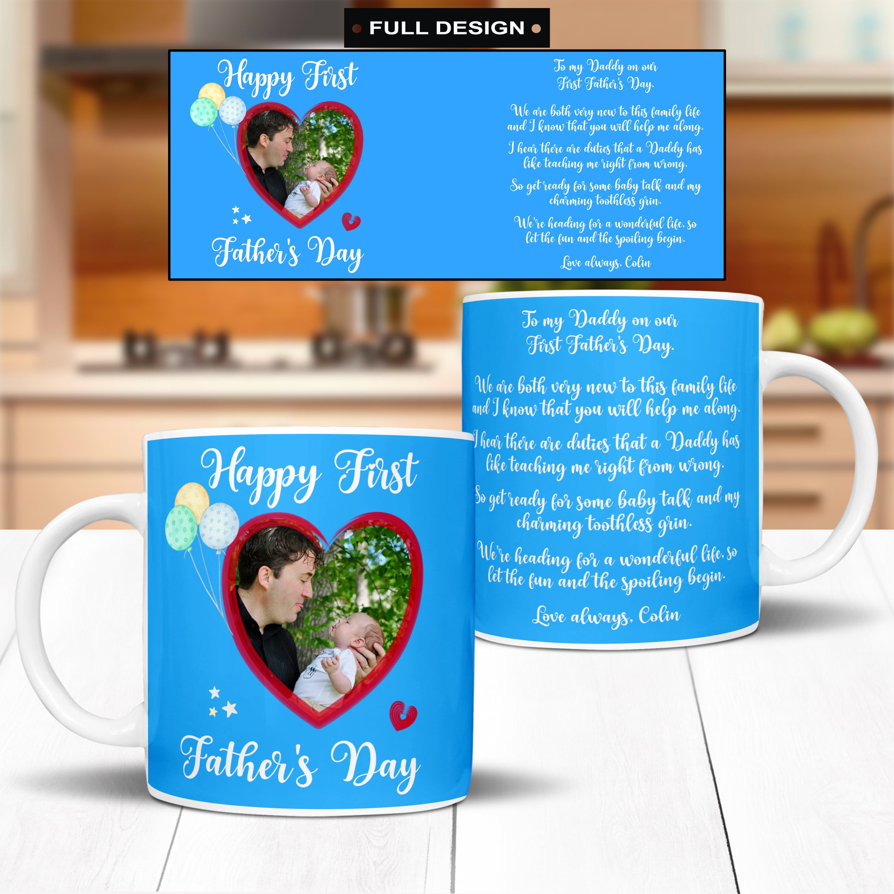 Happy First Father's Day Mug