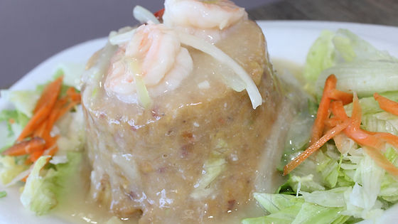 Relleno de Camarones al ajillo / Filled with Shrimps in Garlic Sauce
