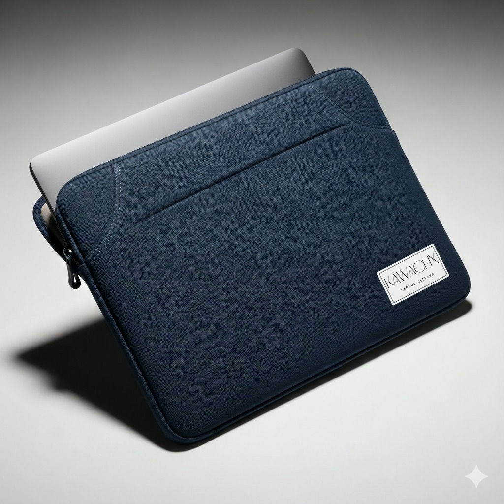 KawachX Executive Laptop Sleeve – Navy Blue Slim Edition