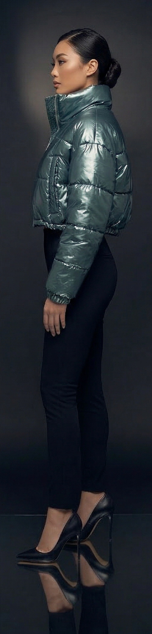 Thumbnail: Frost Luxe Cropped Puffer Jacket