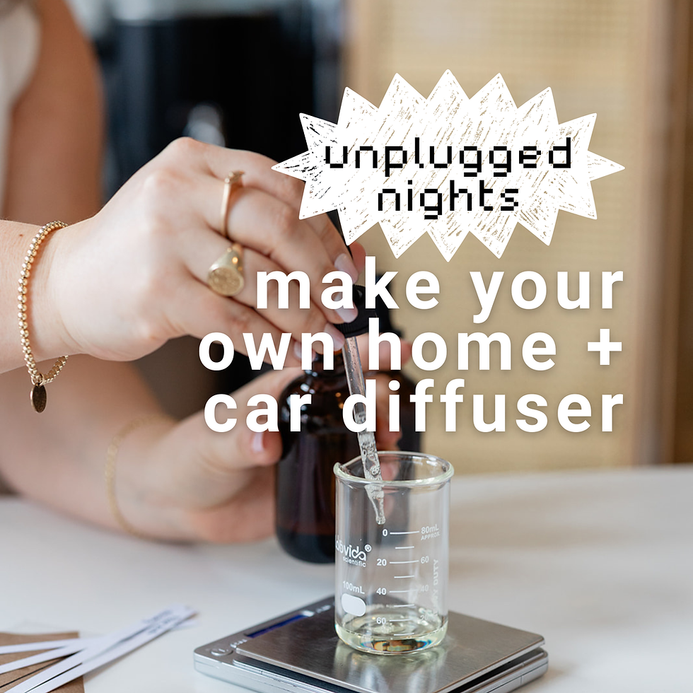 Unplugged Night: Make Your Own Home + Car Diffuser
