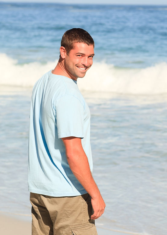 Handsome Guy at the Beach